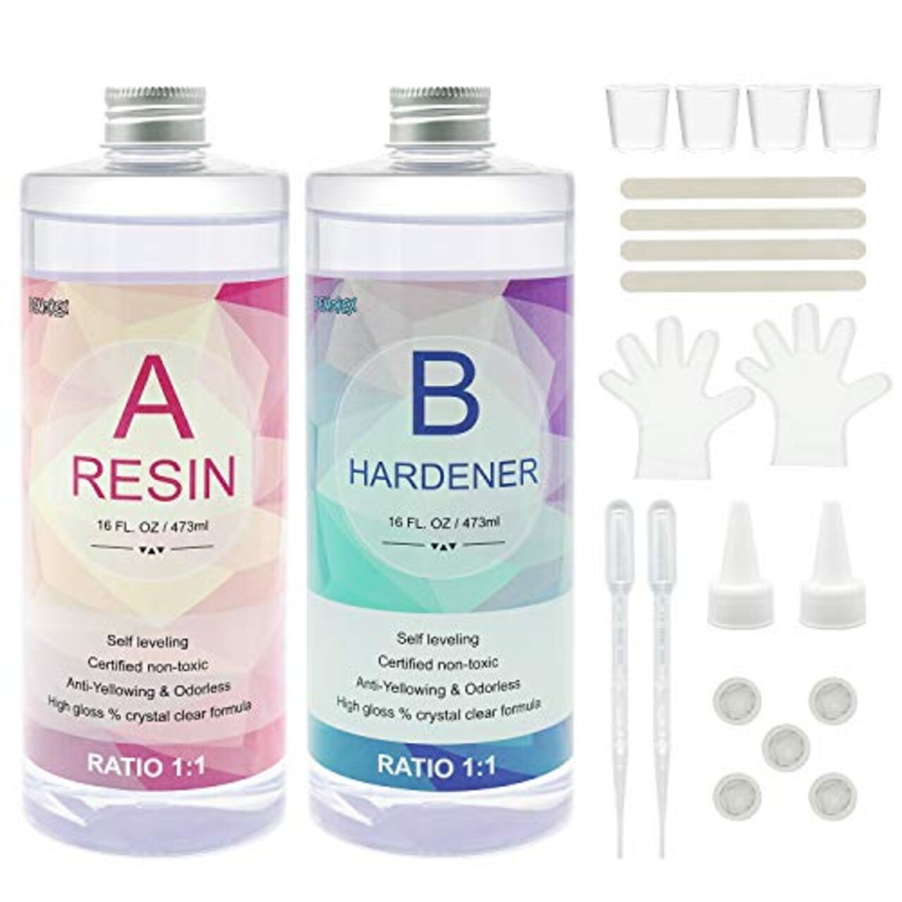 32 OZ. Epoxy Resin Crystal Clear Epoxy Resin Kit for Art Coating